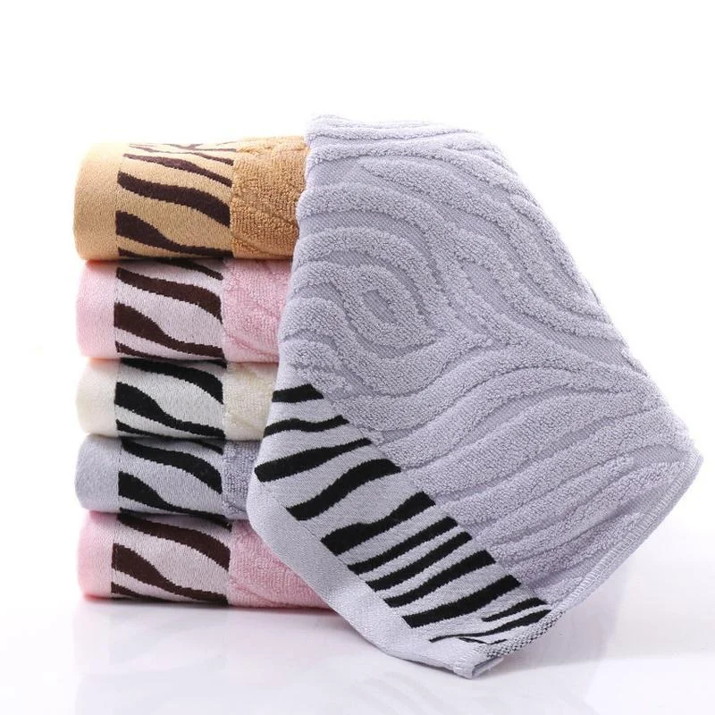 Cotton Embroidered Tiger Pattern Bamboo Fiber Bath Towel Soft and Comfortable Towel Super Absorbent Hand Towel  ,