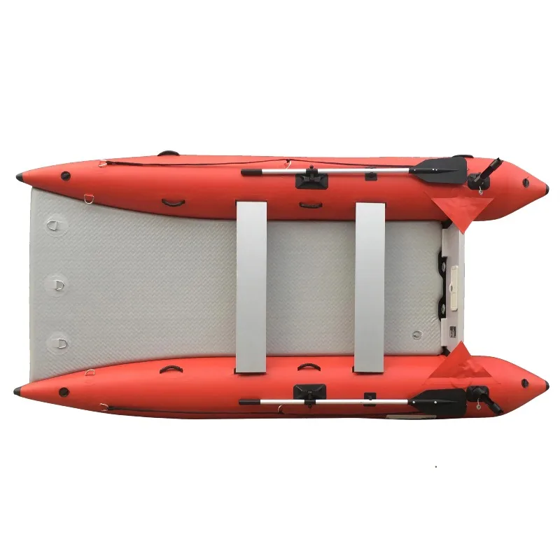 330CM PVC Hypalon Inflatable Flat Boat Pontoon Catamaran Inflatable Power Catamaran