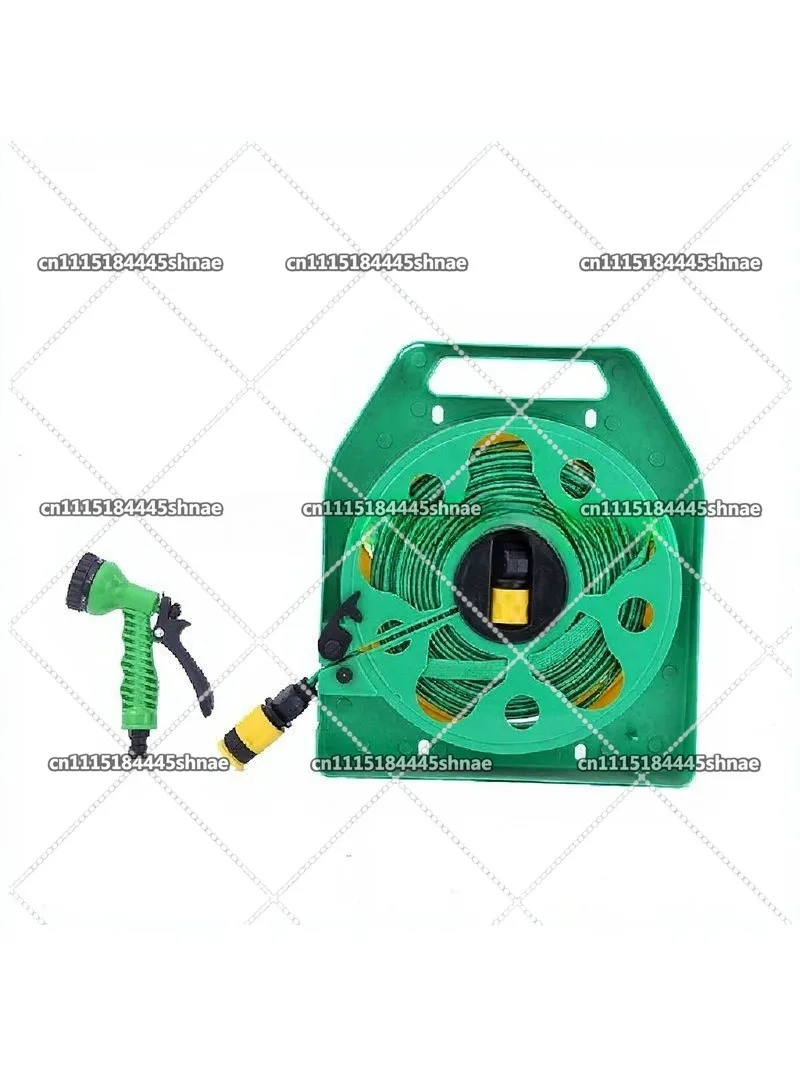 PVC Garden Water Hose with Reel Car Wash Watering Portable Home Use