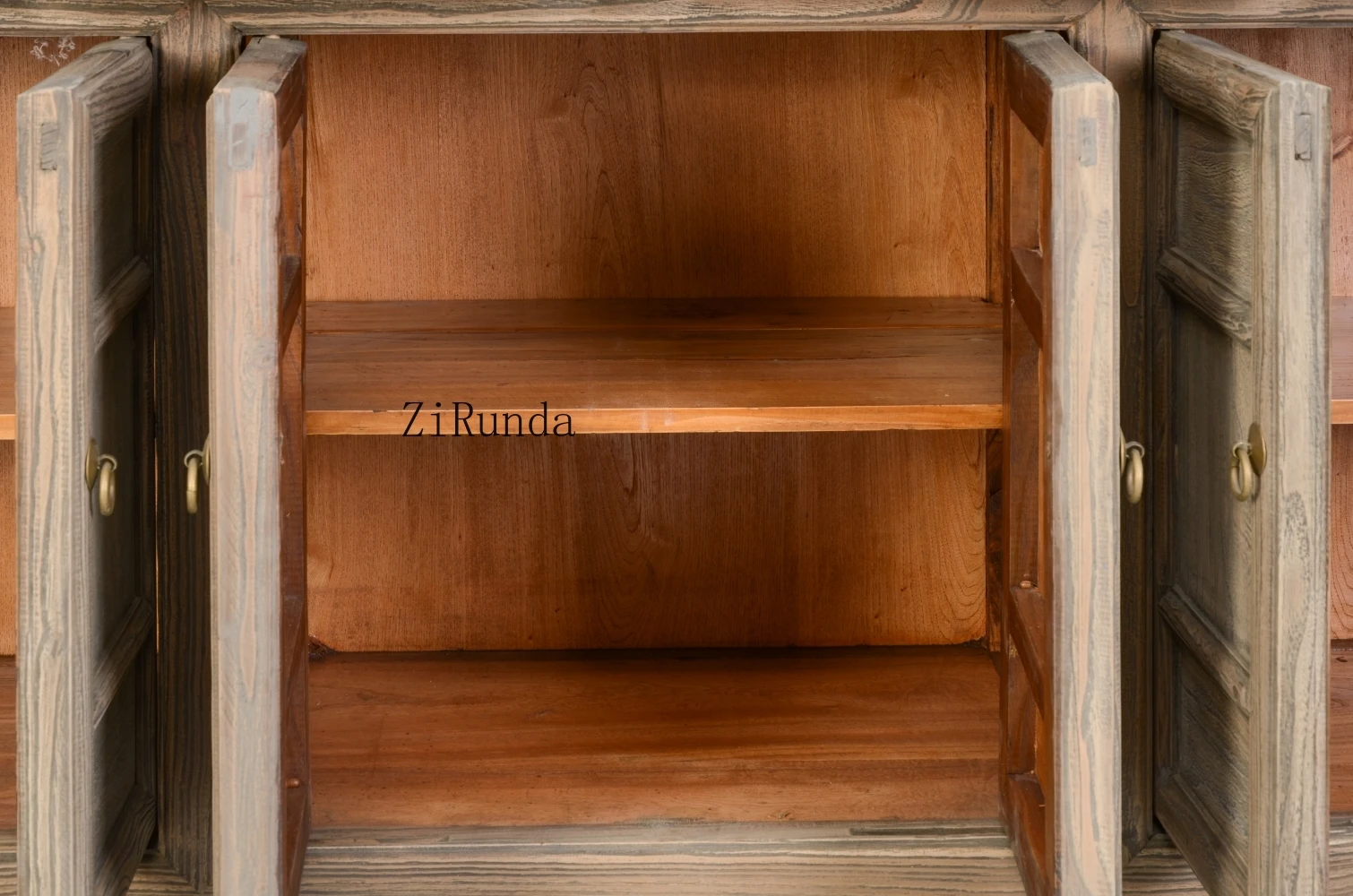 أثاث خشبي على الطراز الصيني الكلاسيكي، قشرة تقليد، خزانة جانبية منزلية، مقبض نحاسي على الطراز الصيني الكلاسيكي #5