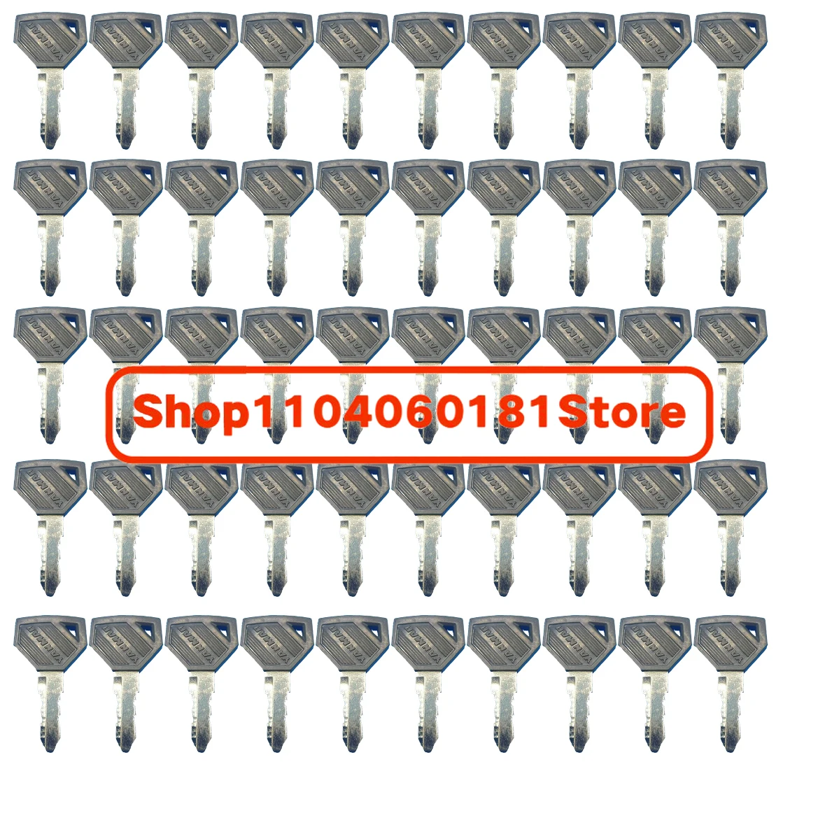 

50pcs 52160 Key 198360-52160 For Tractor Ignition Key For Yanmar Machine Excavator Grader Dozer SC2450 EX2900 SC2400