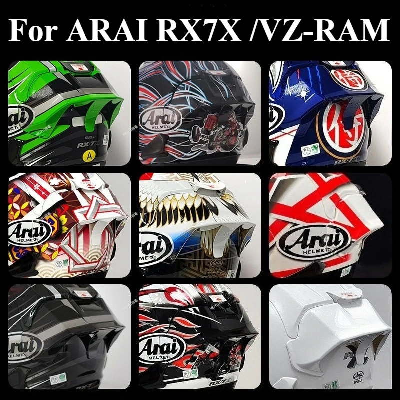 Suitable for ARAI RX7X /VZ-RAM Motorbike Rear Trim Helmets Spoiler Case Helmet Accessories Colorful Spoiler