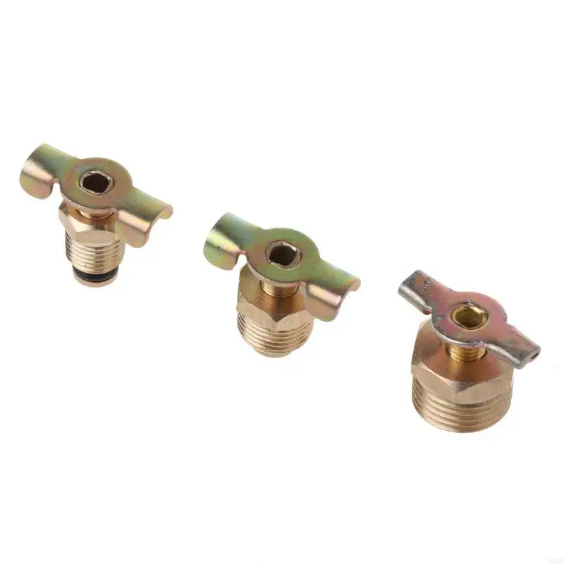 A6HD Brass Wing Drain Cock Compressor воздух для танка мужской внешний сливной выключатель Простая установка NPT 1/4
