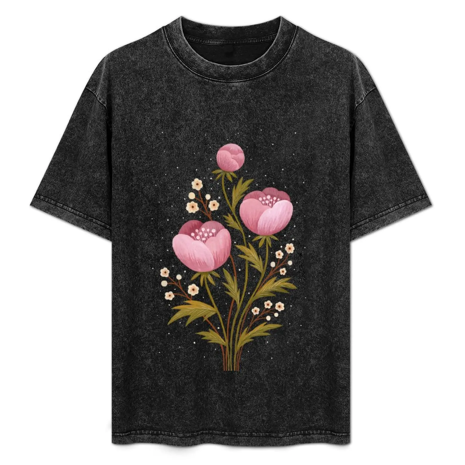 

Blooms in the dark T-Shirt customs anime graphic t shirts cotton graphic tees t shirts men