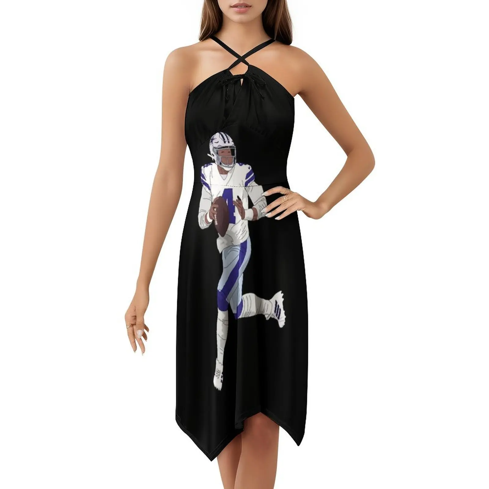 هجوم داك! فستان على شكل قلب فستان أنيق للحفلات الصيفية للنساء فساتين حفلات كرة القدم من Dak Dak Dallas #5