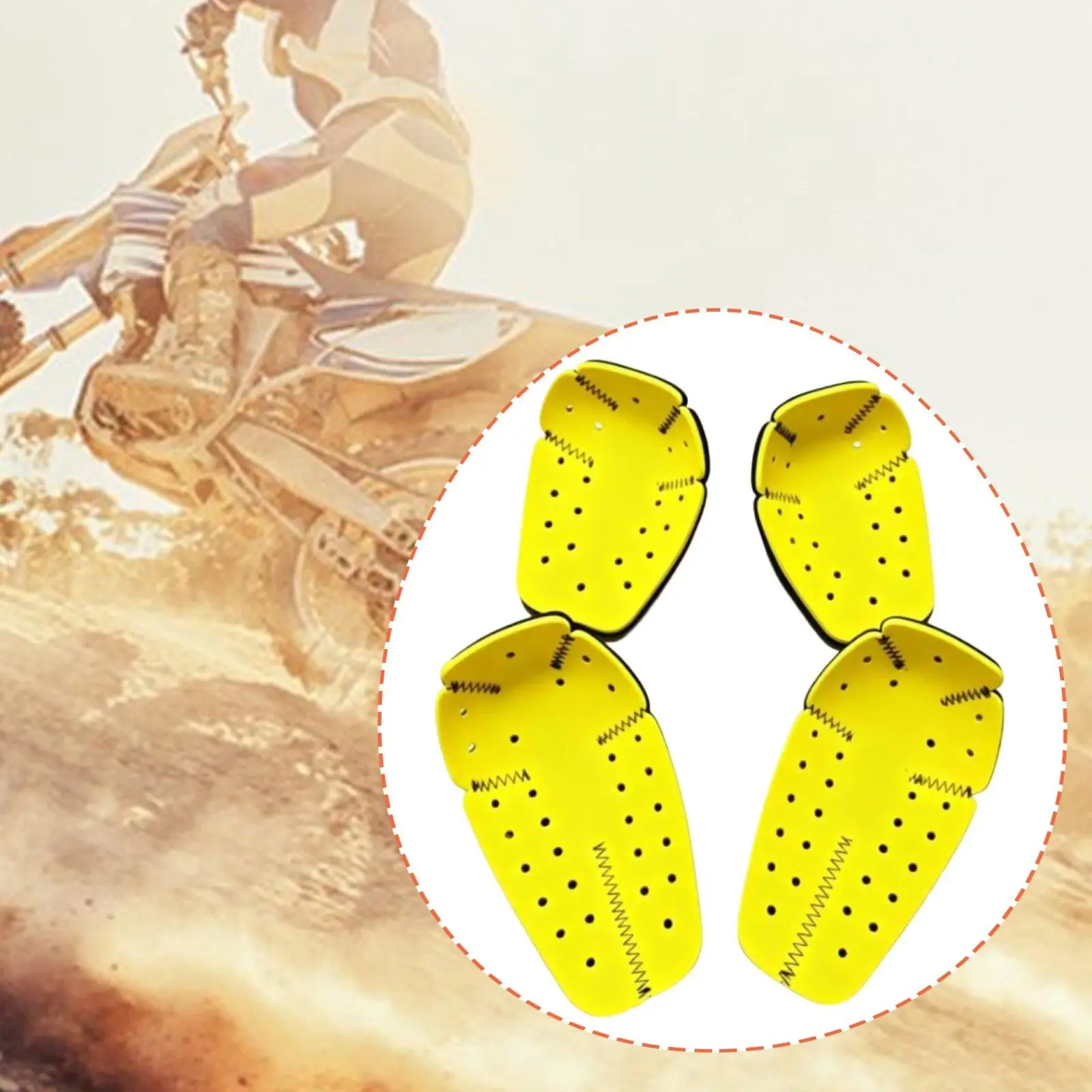 4 Pieces Motorcycle Elbow and Shoulder Pads Protect Pads Impact Resistant Easy Installation Protection Gear for Adults