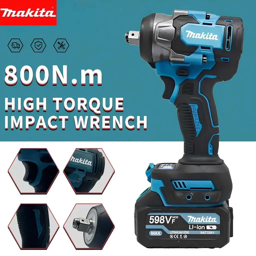cle-a-chocs-makita-800-nm-sans-fil-sans-balais-18-v-couple-eleve-outil-electrique-pour-la-construction-en-acier-et-la-reparation-de-gros-equipements