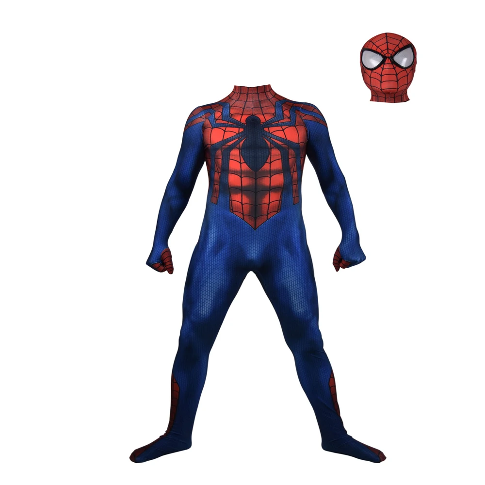 ฮาโลวีนผู้ใหญ่เด็ก Scarlet Ben Reilly Spiderman ชุดคอสเพลย์ผู้หญิง Carnage SuperHero Zentai สูทชายชาย Bodysuit