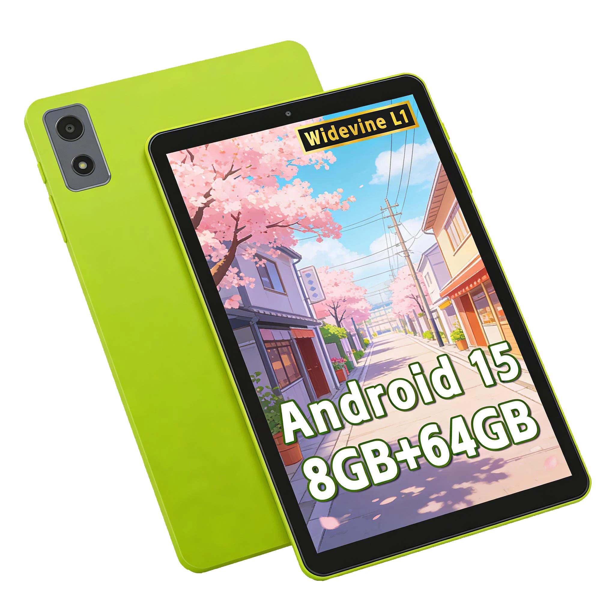 ANRY 8.68" Android 15 Tablet PC 8GB RAM 64GB ROM RK3562 5000mAh Battery WiFi 6 Stereo Speakers 1340x800 HD Display Portable Pad