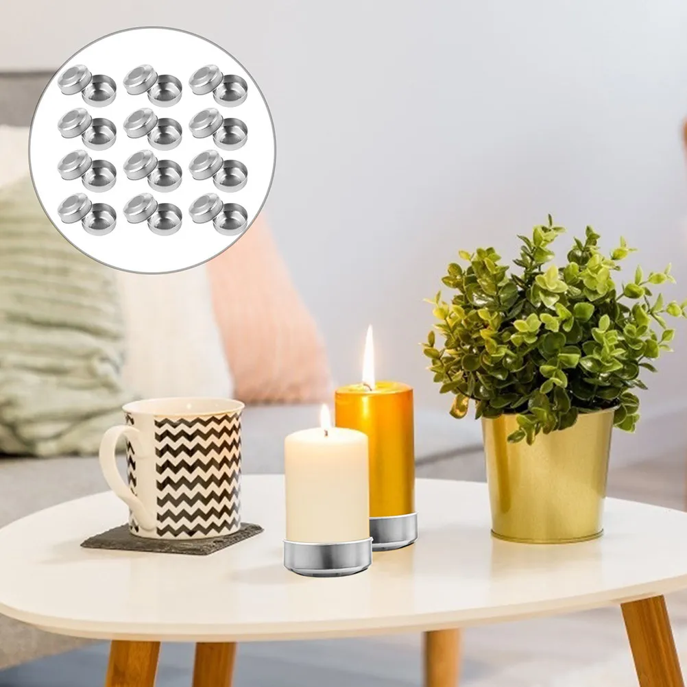 

300Pcs Aluminum Tealight Cups Tea Light Tins Empty Case Round DIY Wax Containers for Scented Candles Crafts Gifts