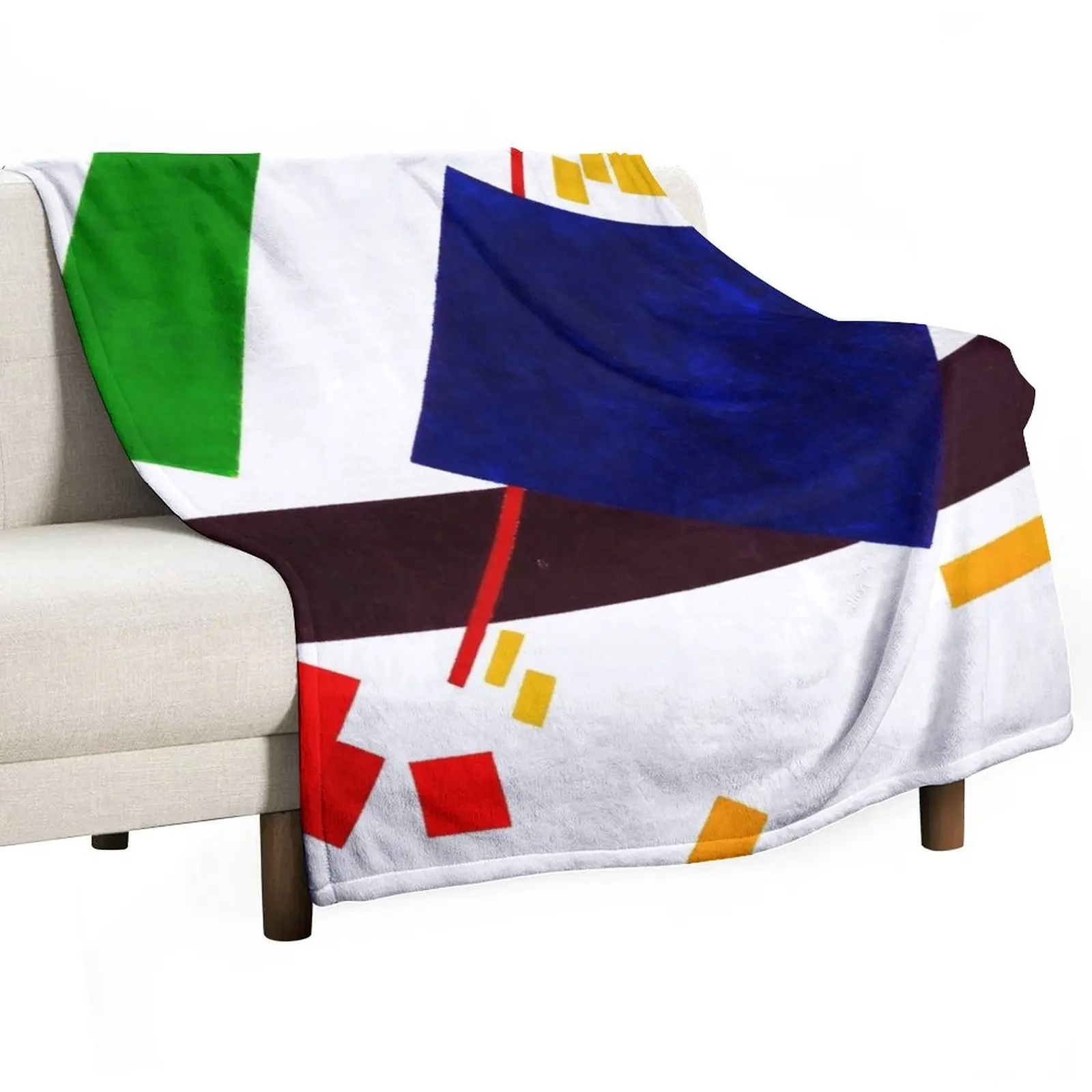 

KAZIMIR MALEVICH - (Transparent) Suprematism 1916 Original HD Throw Blanket Cozy Sofa Blanket for TV Watching Napping