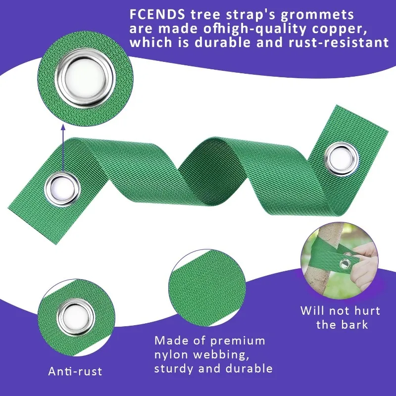 2/4/6Pcs Windproof Tree Belt Anti-Hurricane Stereotyped Nylon Fixed Strap Newly Planted Branch Belt Tree Straightening Supporter