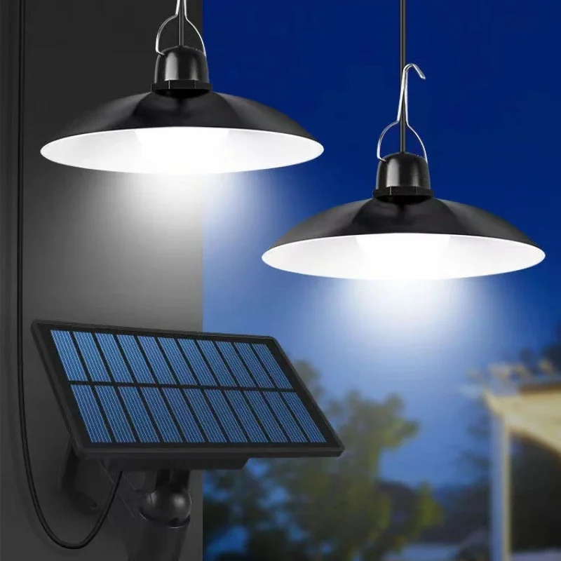 

Remote Control Chandelier Outdoor Garden Solar Pendant Light Led No Battery Solar Powered Lamp White/Warm light