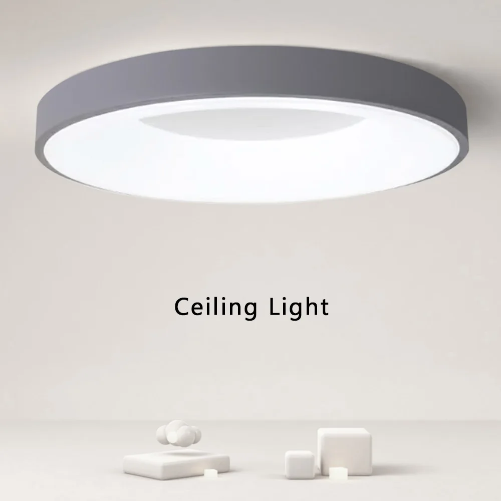 

Nordic Ceiling Light Modern LED Simple Lamps For Living Room Bedroom Study Restaurant Home Indoor Round Decor Lighting Fixture