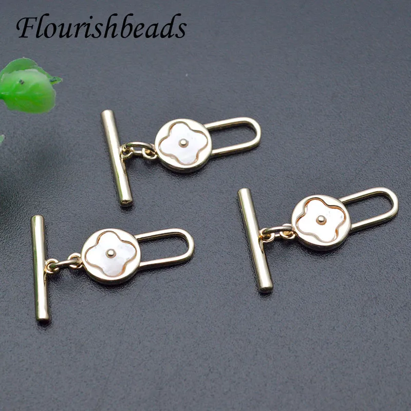 

Brass Gold Color Flower Shape O Toggle Clasps DIY Necklace Bracelet Quality Accessories 20pcs/lot