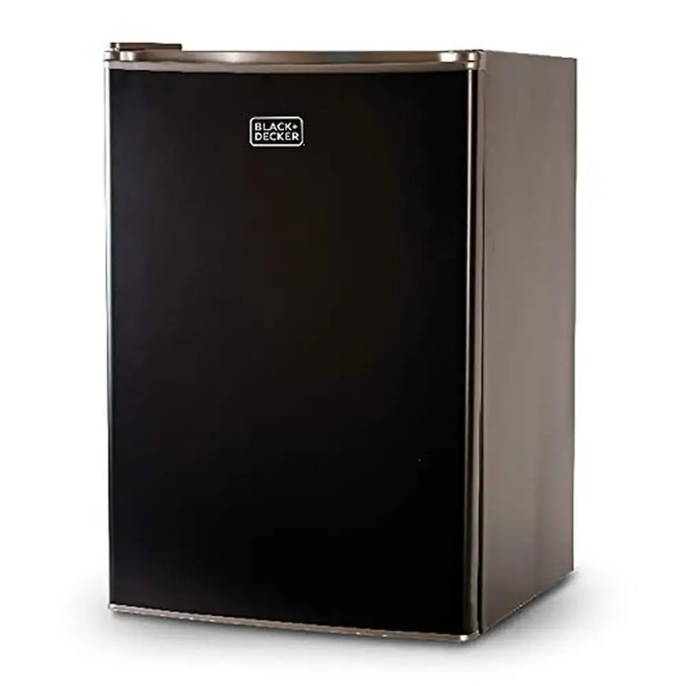 Energy Star Compact Refrigerator Freezer 2.5 cu ft Black & Toshiba Small Microwave 6 Preset Options