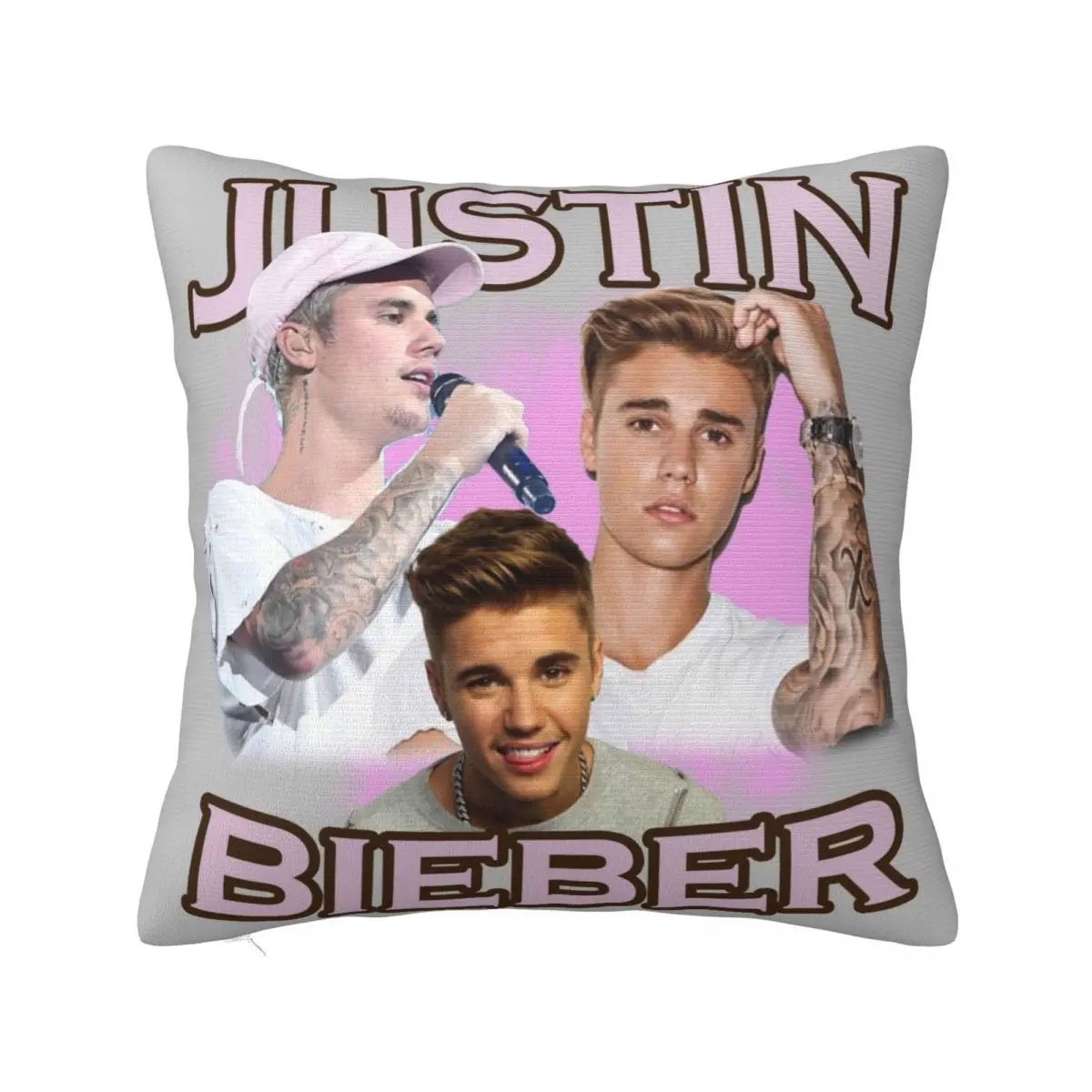 Justined Biebered Pillowcase Printing Polyester Cushion Cover Decoration Pillow Case Cover Seat Drop Shipping 40X40cm