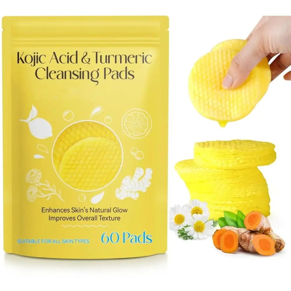 

for Facial Cleansing Turmeric Cleansing Pads Helps Balance Skin Oil Exfoliating Natural Turmeric Face Cleansing Pads Gentle