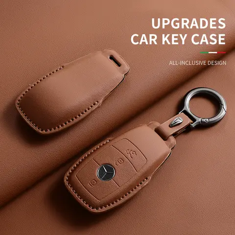 메르세데스 벤츠 A C E S G 클래스 GLC CLE CLA GLB GLS GLA W177 W205 W213 W222 X167 용 전체 플립 가죽 자동차 원격 키 케이스 커버