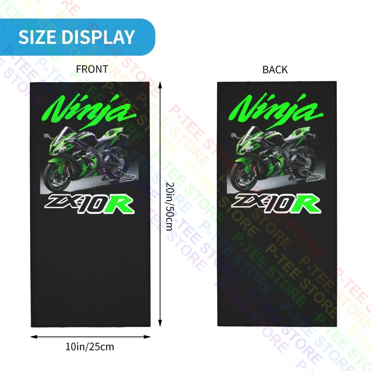 Wsbk Ninja Zx-10R & Zx-10Rr Leher Gaiter Bandana Syal Wajah Masker Lembut Anti-uv Outdoor Olahraga