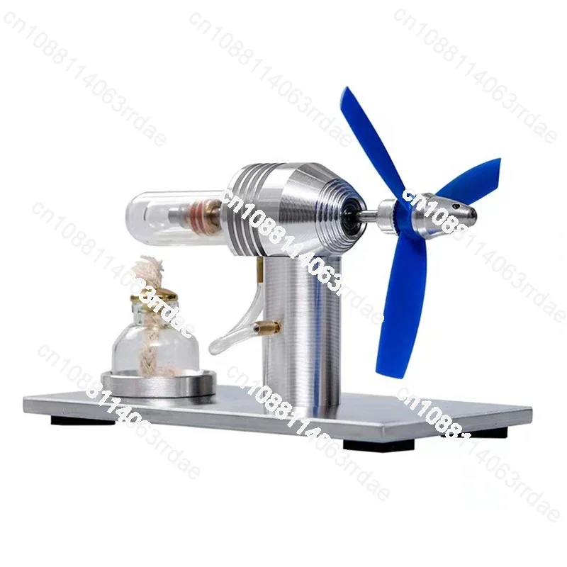 B-M Stirling Fan Engine Model Physics Steam Engine Technology Science Experiment Power Generation Toy