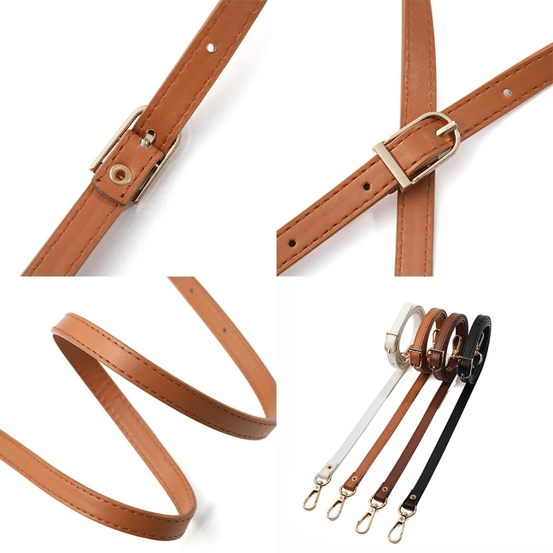 1Pcs Shoulder Bag Straps Rope PU Leather Handbag Handles Replacement Bag Belt Backpack Crossbody Strap DIY Bag Accessories 128cm