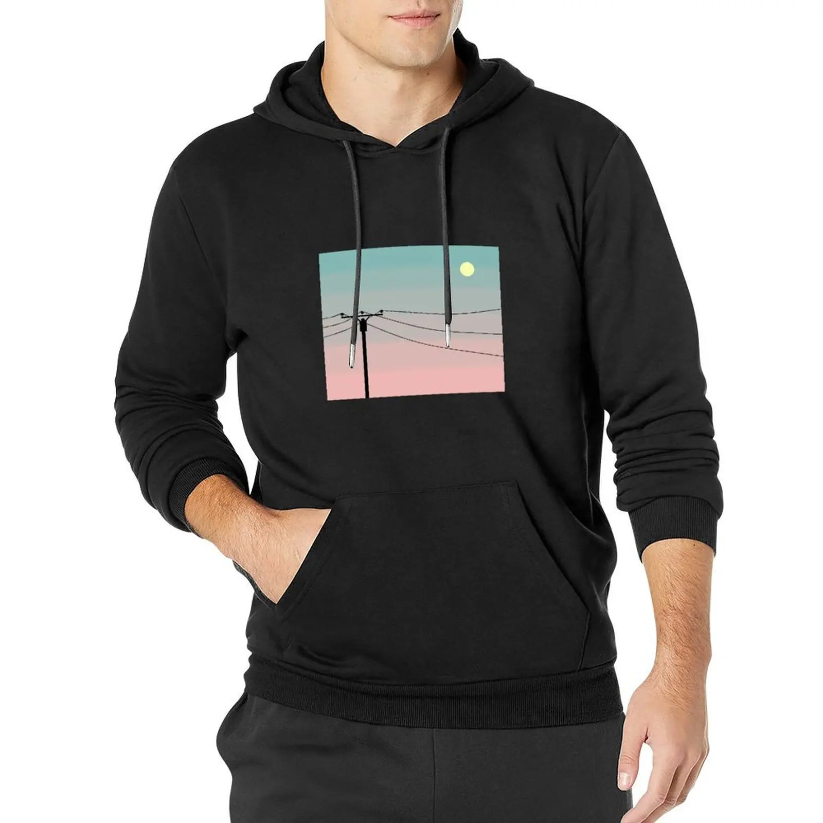 

Coral Sunset Pullover Hoodie autumn jacket men men's sweat-shirt men's sweat-shirt set hoodie for men