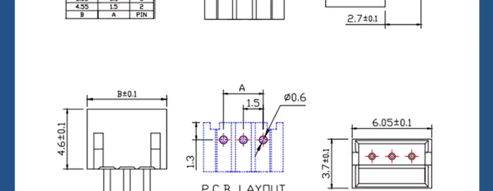 1000~2000 Stück ZH1.5Mm Gerade Stiftleiste Gebogene Verbindung Leiterplatte 2P 3P 4P 5P 6P 7P 8P Hochtemperaturbeständig – Detail 2