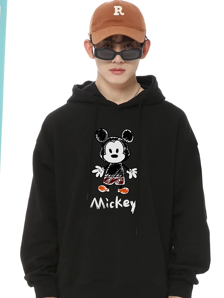 Lovers Cartoon Disney Mickey Minnie hoodie Sweater adult Men and women Autumn/Winter Couple Clothing 2024 New Coat Trend
