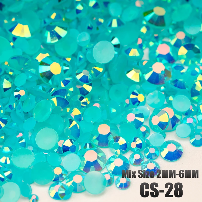 VDD 30/100g Gemischte Größen 2-6mm Harz-Strass-Kristall-Flachsteine aus Kunststoff Großhandel DIY Nagelzubehör Kunsthandwerk Dekoration – Detail 32