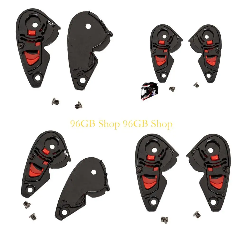 

96GB Helmet Headgear Screen Lens Mounting Fix Base Holder for QIKE 111 Motorbike 2pcs