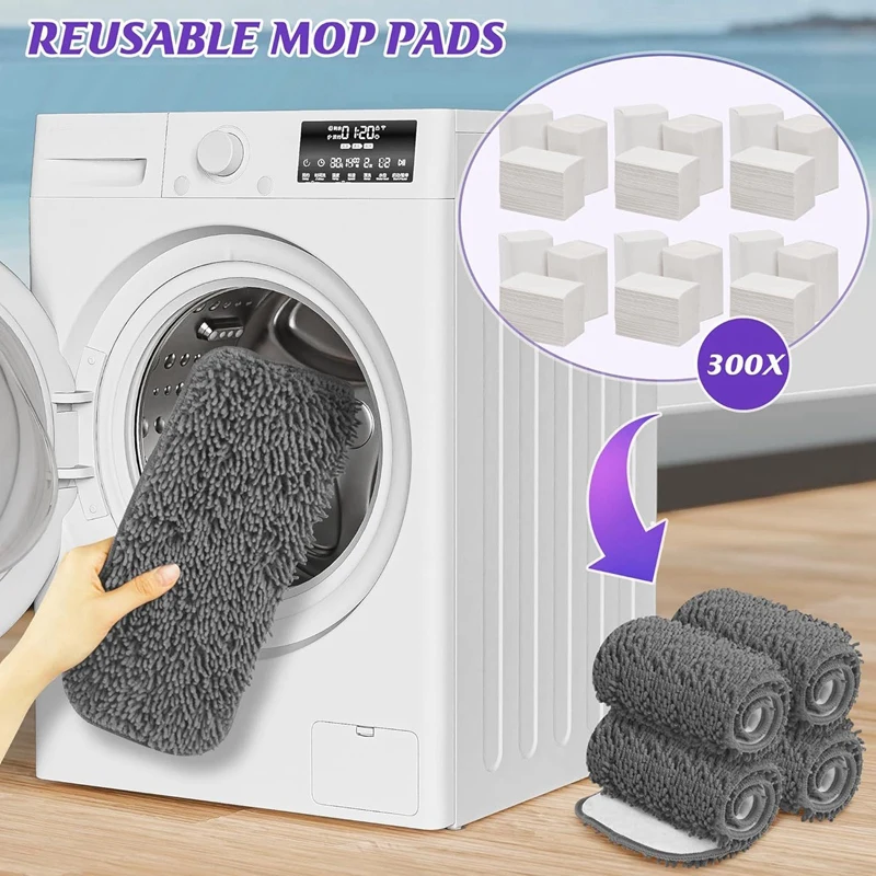 Многоразовые мощные Сменные накладки для швабры Swiffer Power, стартовый набор-сменные накладки Swiffer для очистки пола, 4 шт. аксессуаров