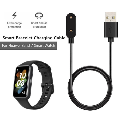 Cable de carga magnético USB, 1M, Cable de carga rápida para reloj inteligente, adaptador de cargador, Cable de carga para Huawei Band 7/Honor Band 6/6 Pro