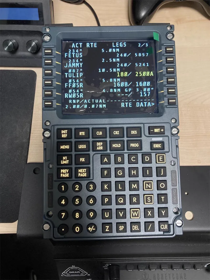 WINWING PFP 3N Flight Control Display Civil Aviation Control Panel Dual-mode Display Drive for X-Plane MSFS Flight Simulator