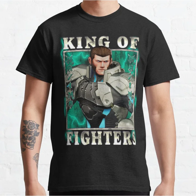 

Human weapon of steel Maxima KOF King of Fighters 80s Video game Retro fighting videogames T-shirt Large size Adult Tops S-6xl
