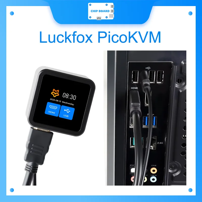 Waveshare Luckfox PicoKVM: Lightweight IP KVM, 1080p60 HDMI Input & HID Remote Management