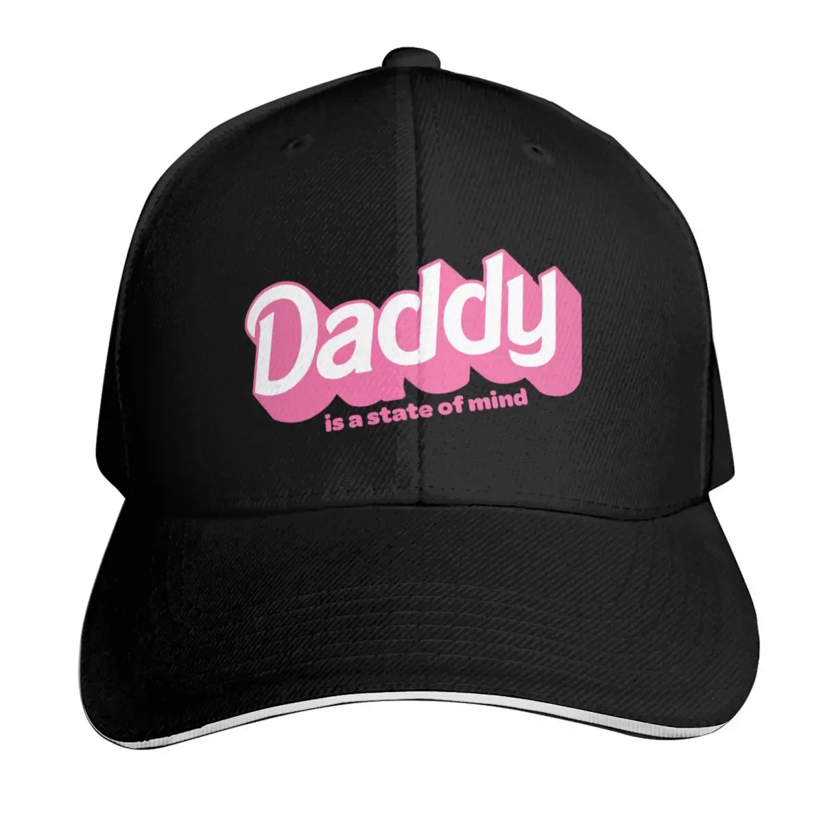 Daddy is a state of mind Baseball Cap Snapback Flat Bill Strapback Dad Hat Six Panel Structured Crown