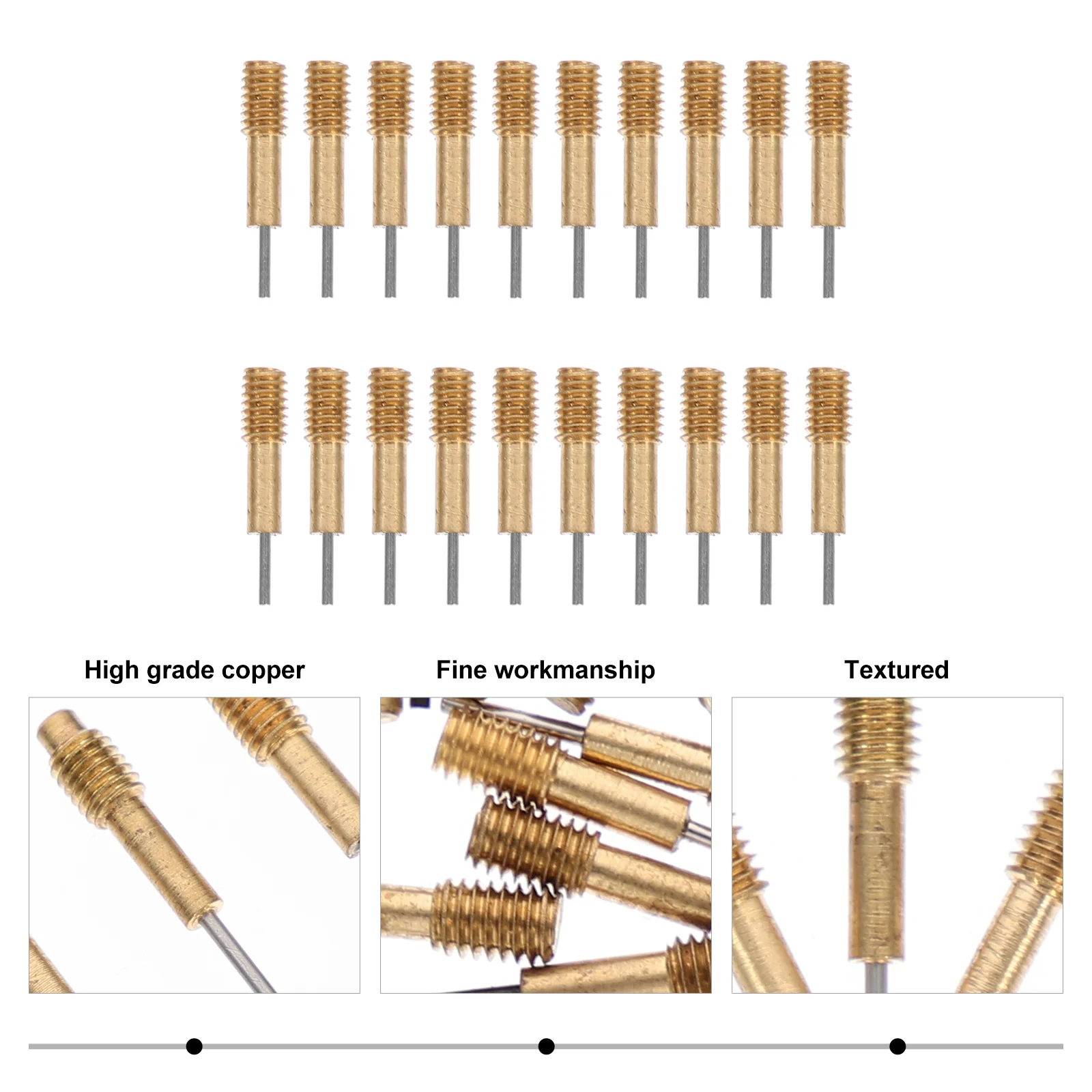 20 Pcs Watch Band Pin Tape Remover Watchband Link Removal Tools Kit Copper Repair