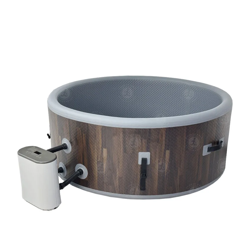 STLF تصميم محمول للاستخدام الداخلي والخارجي في الفناء الخلفي حوض استحمام قابل للنفخ PVC للأطفال موفر سبا قابل للنفخ مع سخان