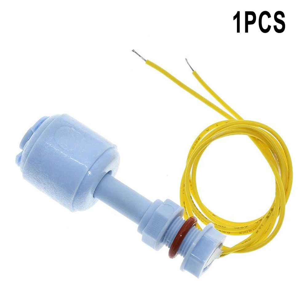 PP Plastic Float Switch, Vertical Water Level Sensor For Aquarium Fish Tank Sump Pump Control, 110V 0.5A, 65mm Length With 300mm