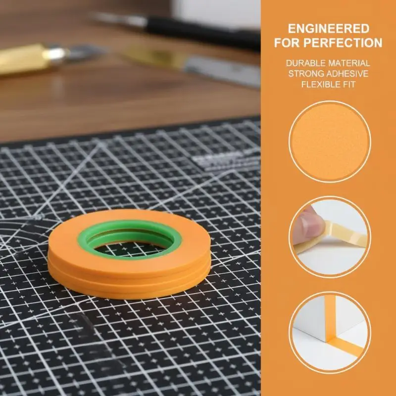 Model Spraying Coating Color Ultra Tape Fine DIY Special Masking Wide 1mm/2mm/3mm 18m Covering Tape Without Mark For Painting