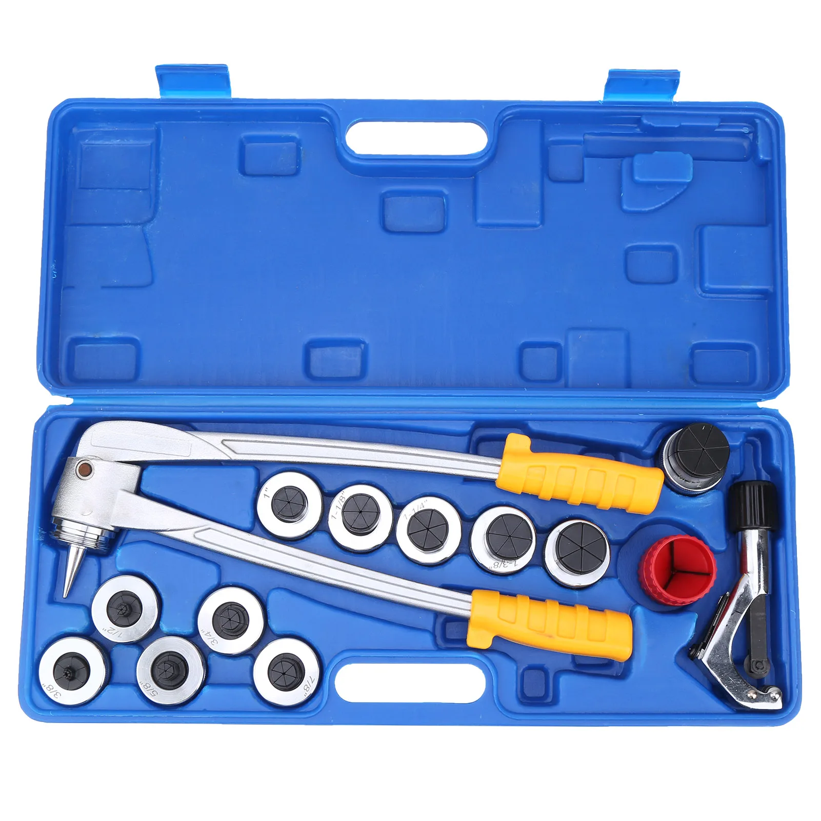 Copper Pipe Expander Lever Type Tubing Expanding Tool Portable Manual Copper Aluminum Pipe Tube Expander Kit Tubing Flaring Tool