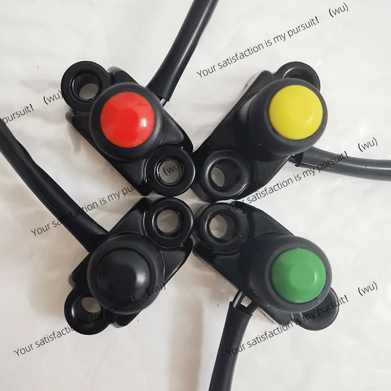 ZOCI-1PC Universal 22MM Self-Return Manual-Return Motorcycle Switches Power Start Kill Fog Light Button for Racing Off-Road ATV