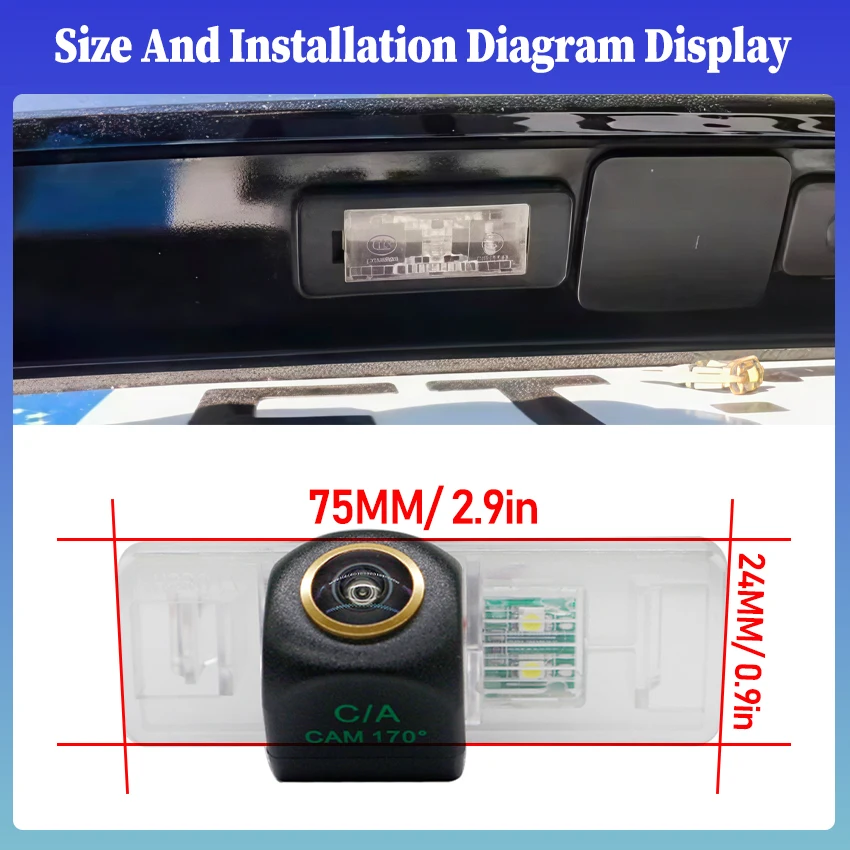Car Rear View Reversing Camera AHD Golden Night Vision For Renault Clio 4 Fluence Samsung SM3 2012~2018 Car Backup Camera HD CCD