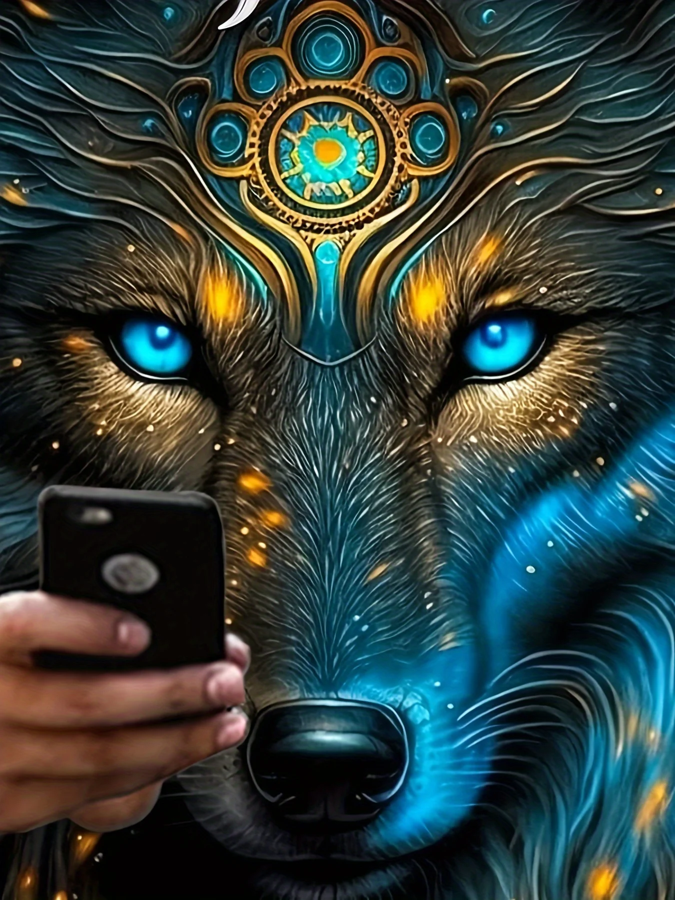 تي شيرت رجالي ثلاثي الأبعاد مطبوع عليه حيوانات تي شيرت موضة الذئب نمط كم قصير بلايز عادية س الرقبة تي شيرت ملابس الشارع الشهير