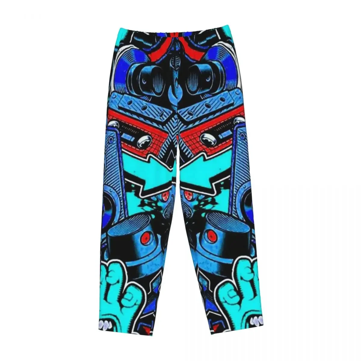 Custom Urban Pattern Hip Hop Graffiti Street Art Women Pajama Pants Lounge Sleep Sleepwear Bottoms with Pockets