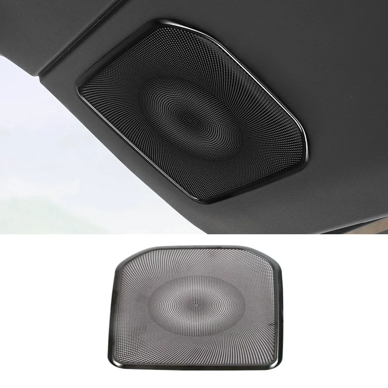 For Toyota Land Cruiser 250 Prado LC250 2024 2025  steel black  interior Speaker Cover Car Loudspeaker door readlamp Panel Trim