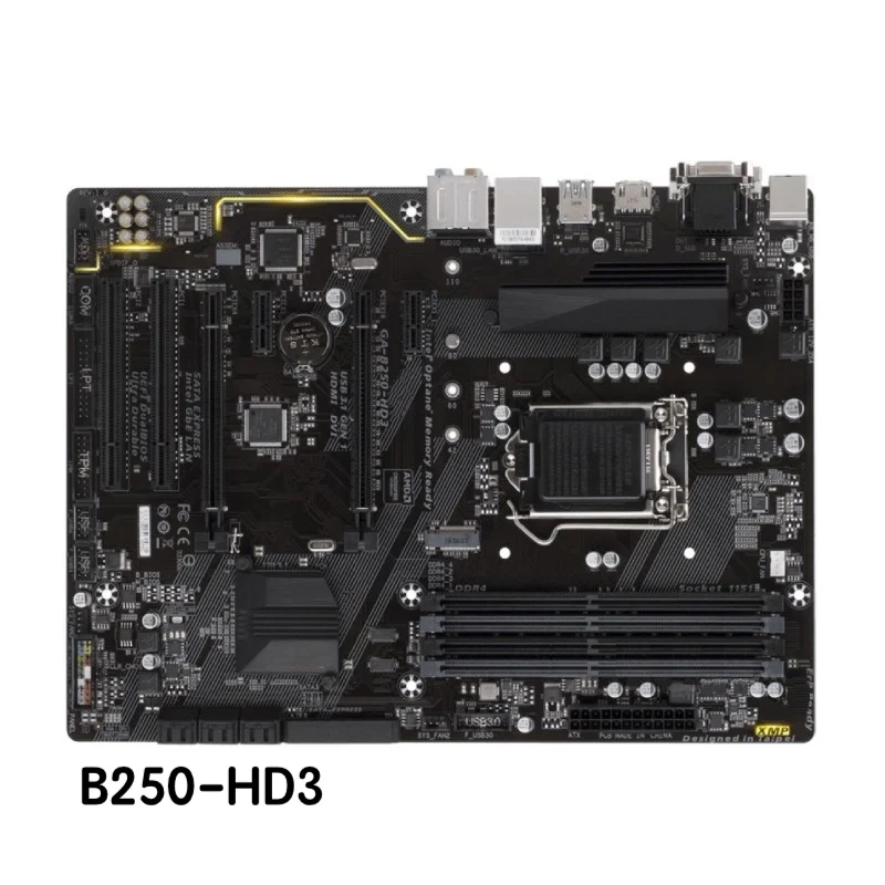 

For Gigabyte GA-B250-HD3 Motherboard B250 HD3 LGA 1151 DDR4 Mainboard 100% Tested OK Fully Work Free Shipping