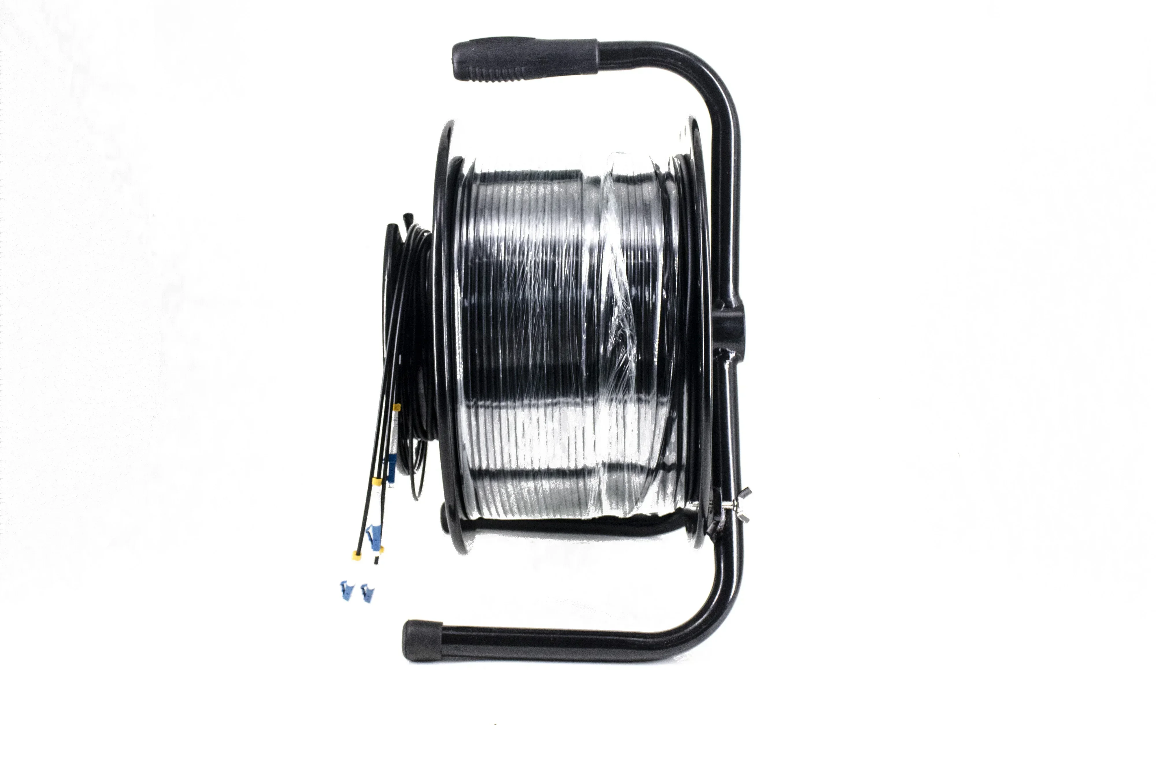 ST-03 Portable 300M Metal Cable Drum Reel Cart Outdoor harsh environment Retractable harsh environment Spool Winding for Fiber