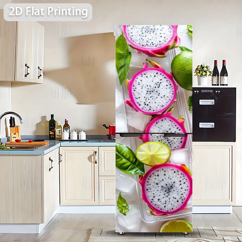 2D Flat Printing 1pc Refrigerator Sticker 60×180cm 